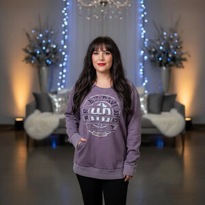 Women's Harley-Davidson Purple White Graphic Sweatshirt M